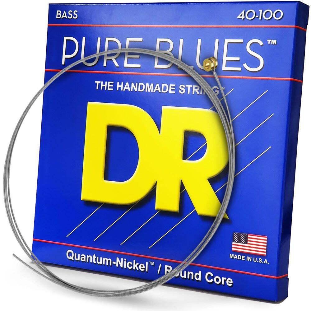 Cordas para baixo DR Strings PB-40 Pure Blues 40-100