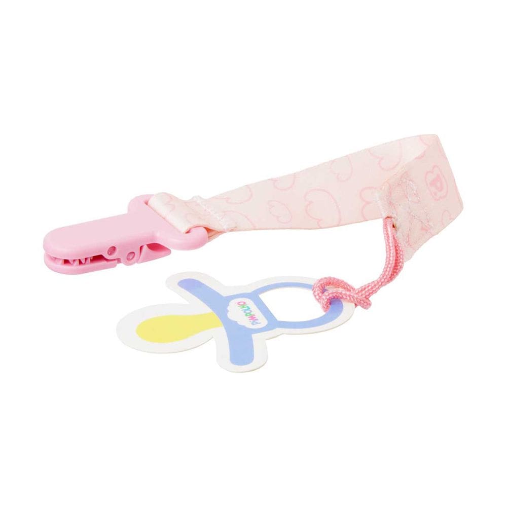 Prendedor de Chupeta Clips Menina 14cm Nuvens Rosa -Pimpolho