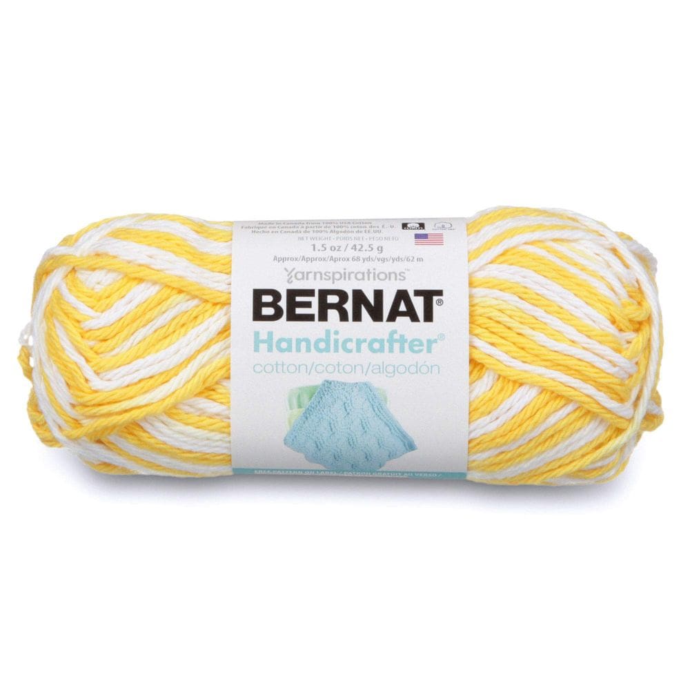 Fio Bernat Handicrafter Cotton Ombre Lemon Swirl 42,5 g