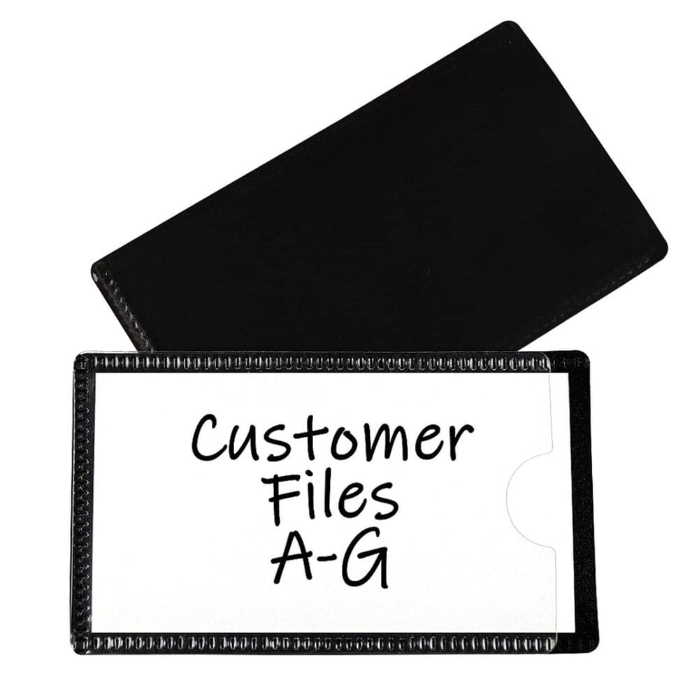 Porta-etiquetas magnéticas C-Line Slap-Stick Sside Load Black