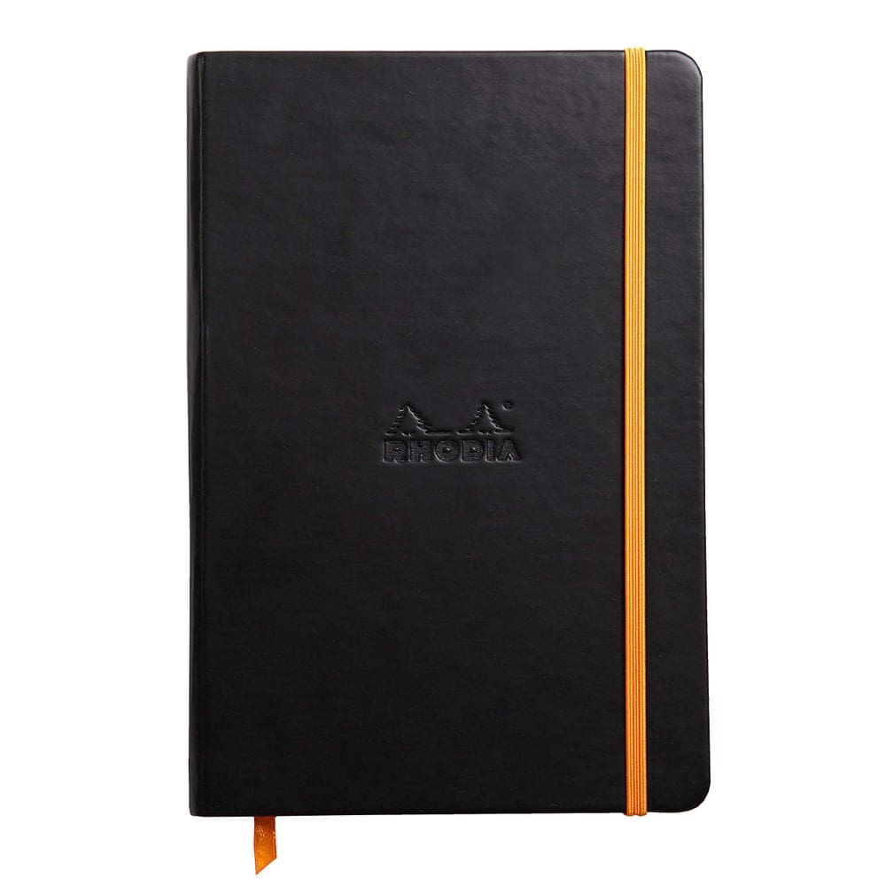 Caderno Rhodia Rhodiarama A5 Preto 192 páginas 90g