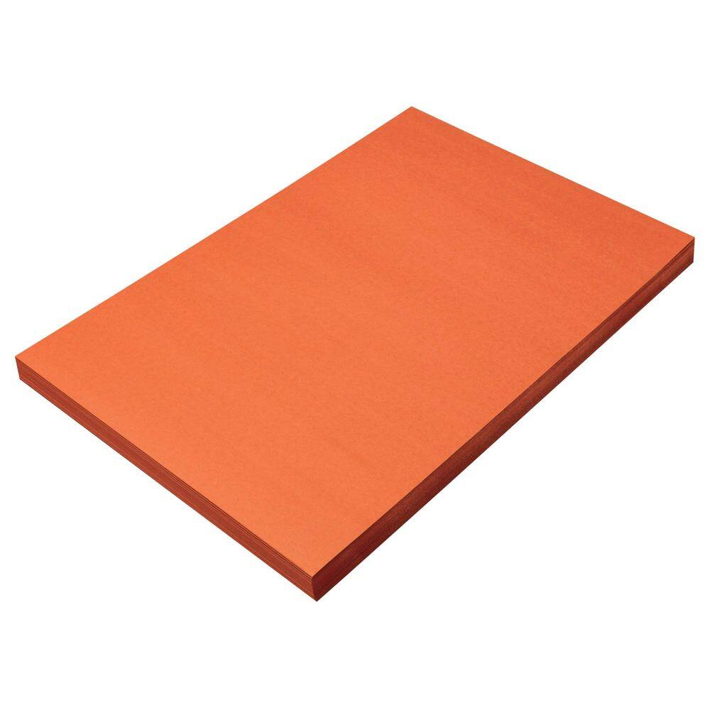 Papel de construção Prang SunWorks Orange 12x18 100 folhas