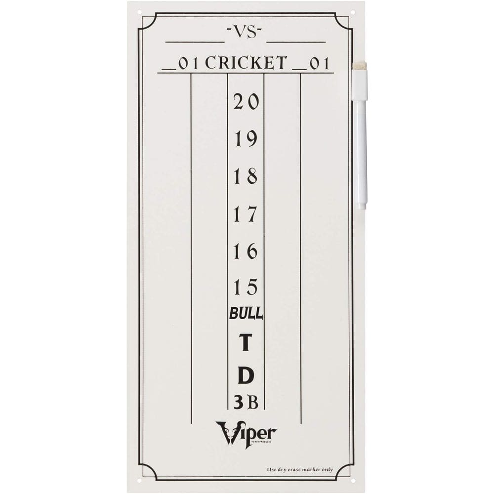 Dry Erase Scoreboard Viper Cricket e 01 Dart Games