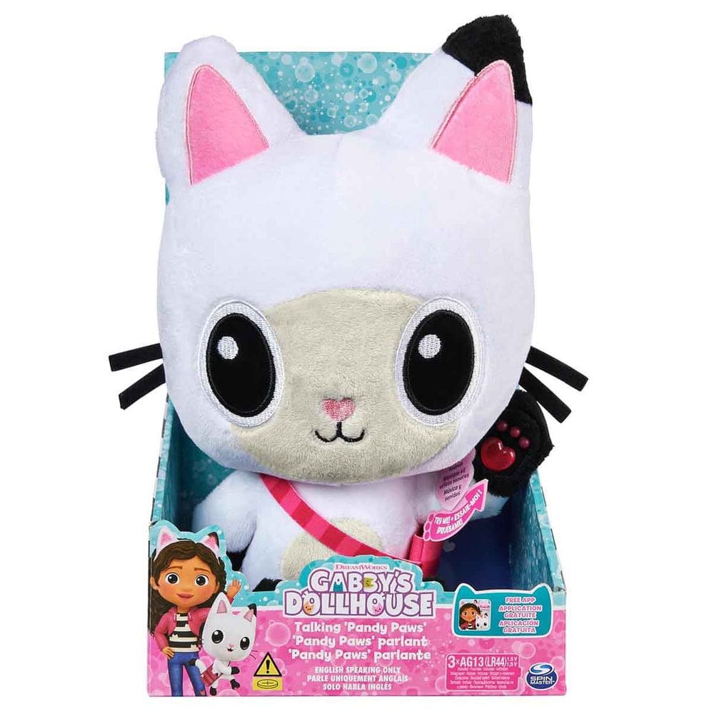 Gabby`S Dollhouse - Pélucia De 30Cm Pandy Paws Com Som E Luz