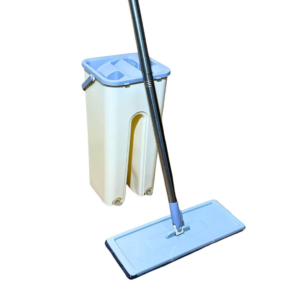 Mop com Balde Duplo 5 litros, 2 em 1 lava e seca, Refil de microfibra - Top Rio