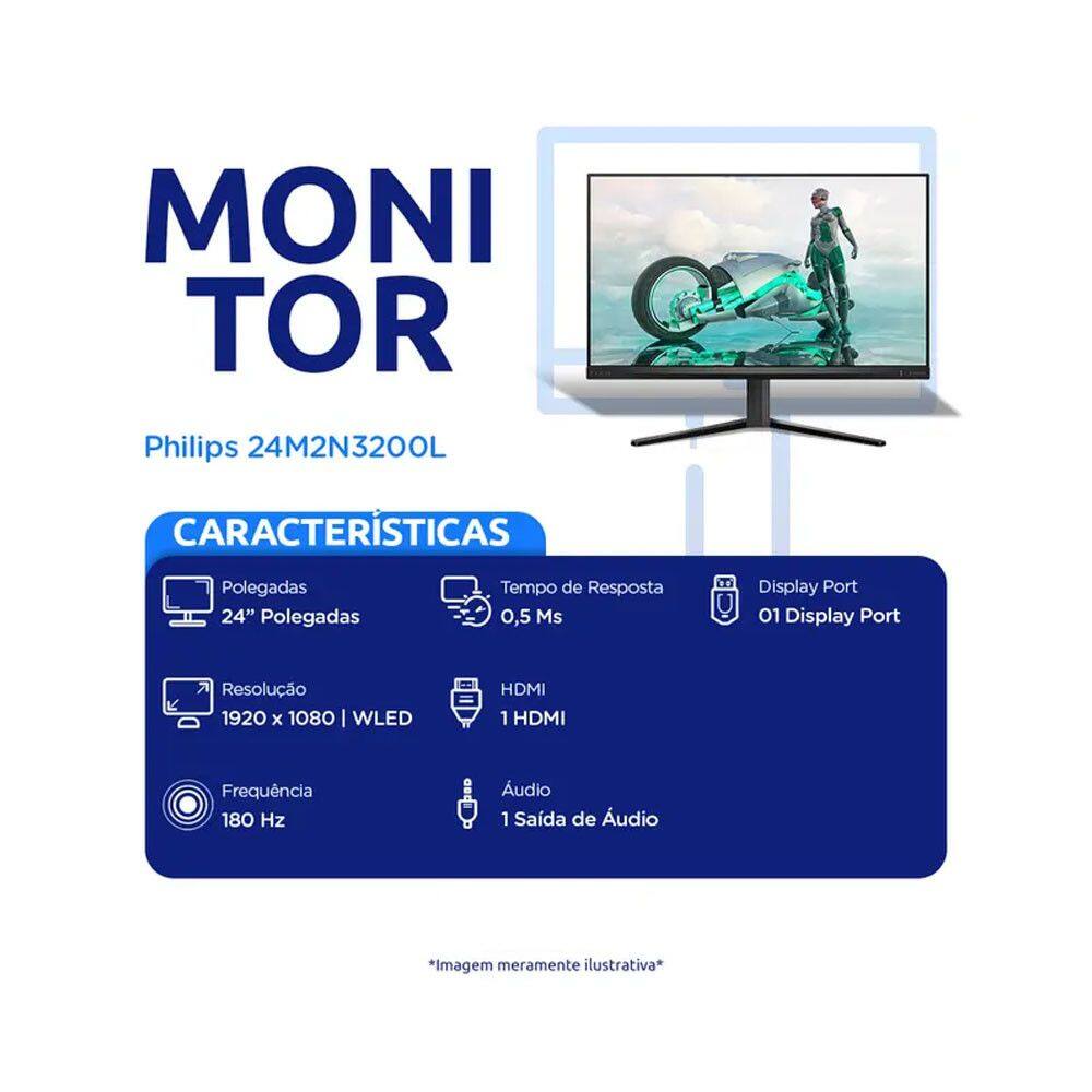 Monitor Gamer 24M2N3200L IPS 24 Polegadas | Casas Bahia
