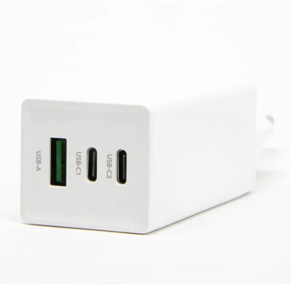 Carregador Carga Rápida 65W 3 Portas Quick Charge USB-C
