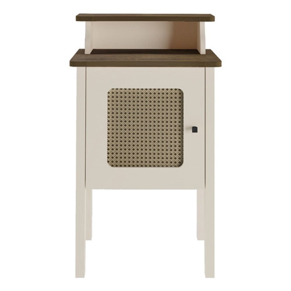 Mesa De Cabeceira Artely Charlotte Off-white 72,5x43x36 Cm