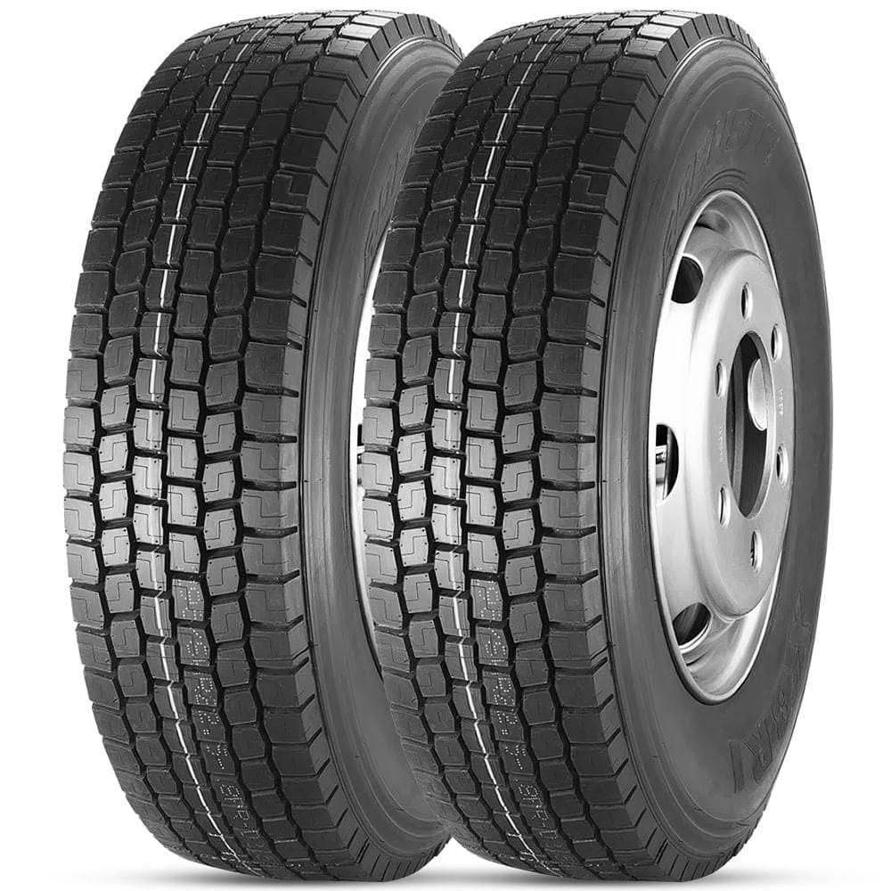 2 Pneu 295/80R22.5 Xbri Robusto B5 152/149M 18PR Borrachudo