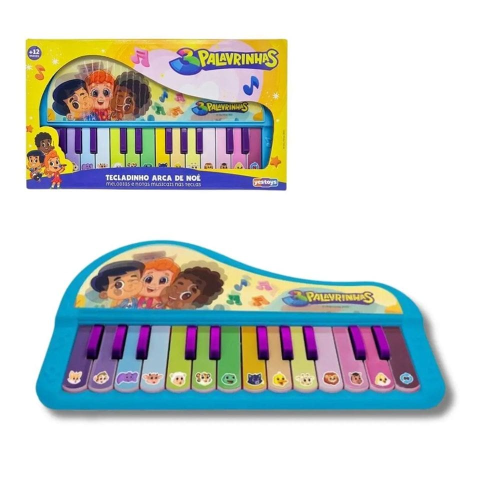 Teclado Musical Infantil 3 Palavrinhas Arca De Noe - Winfun