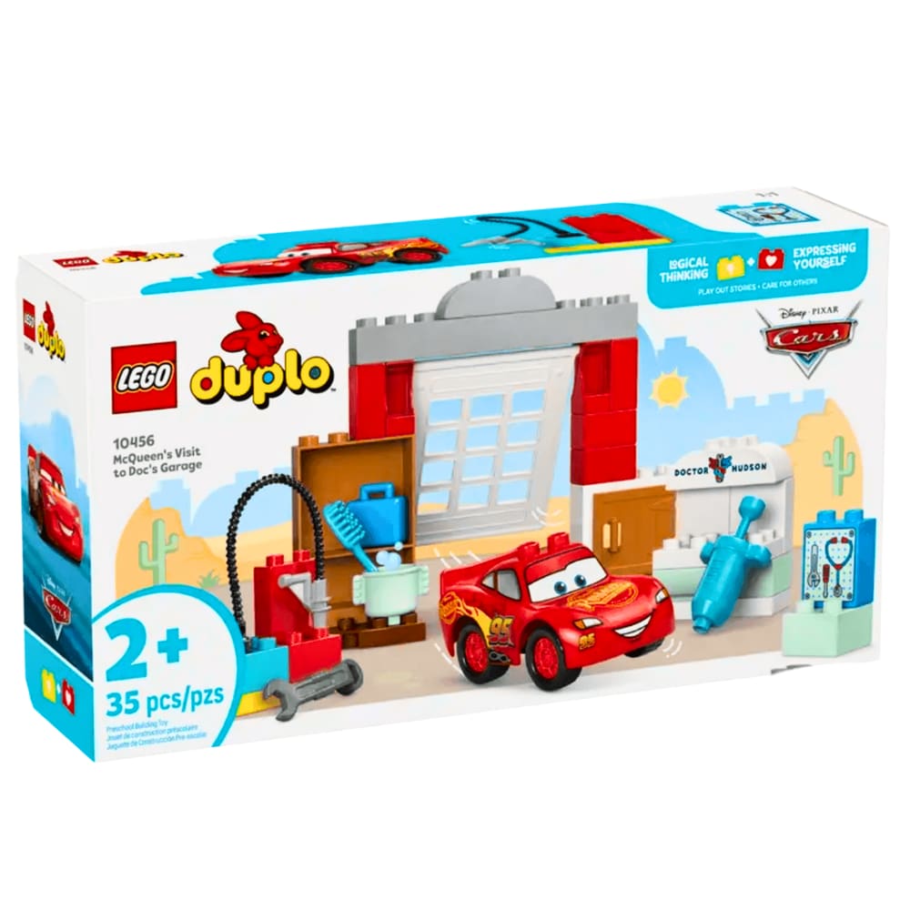 Blocos Lego Duplo Visita de McQueen à Doc`s Garage 10456