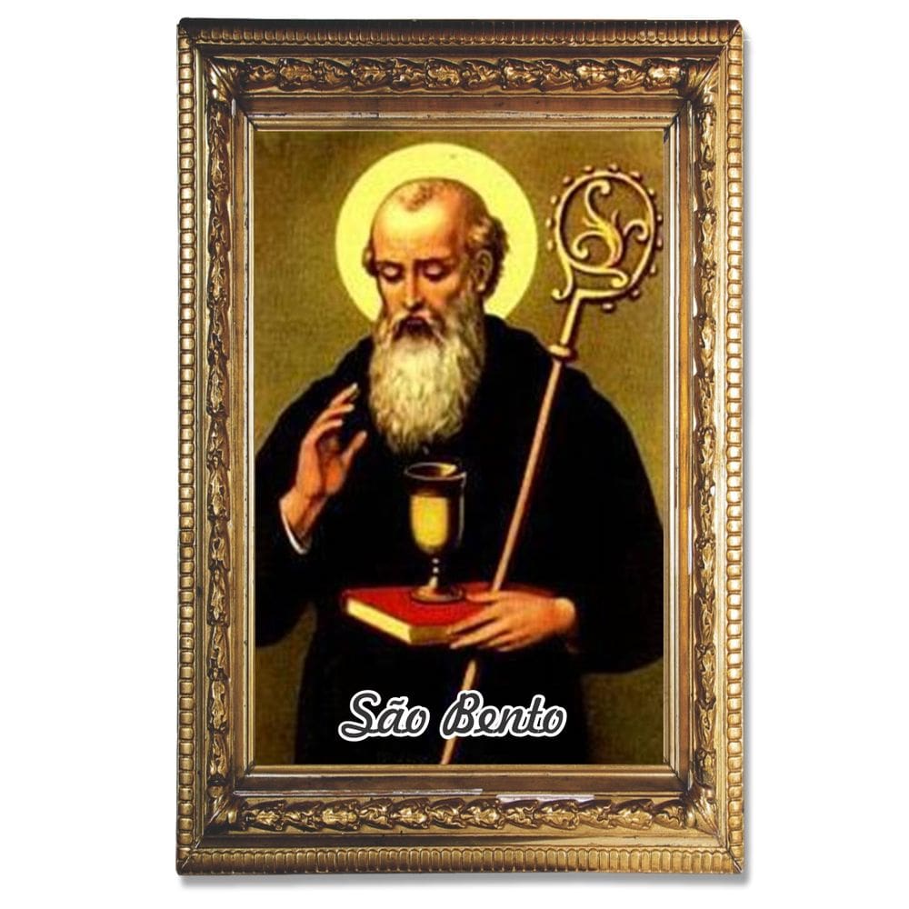 Santinho São Bento 500 un com oração no verso 10x7 cm