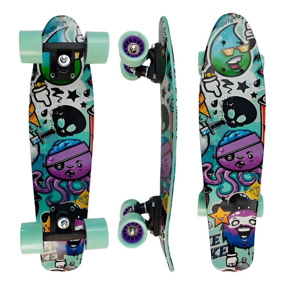 Skate Mini Cruiser - Estampa Both Sides - DMTOYS