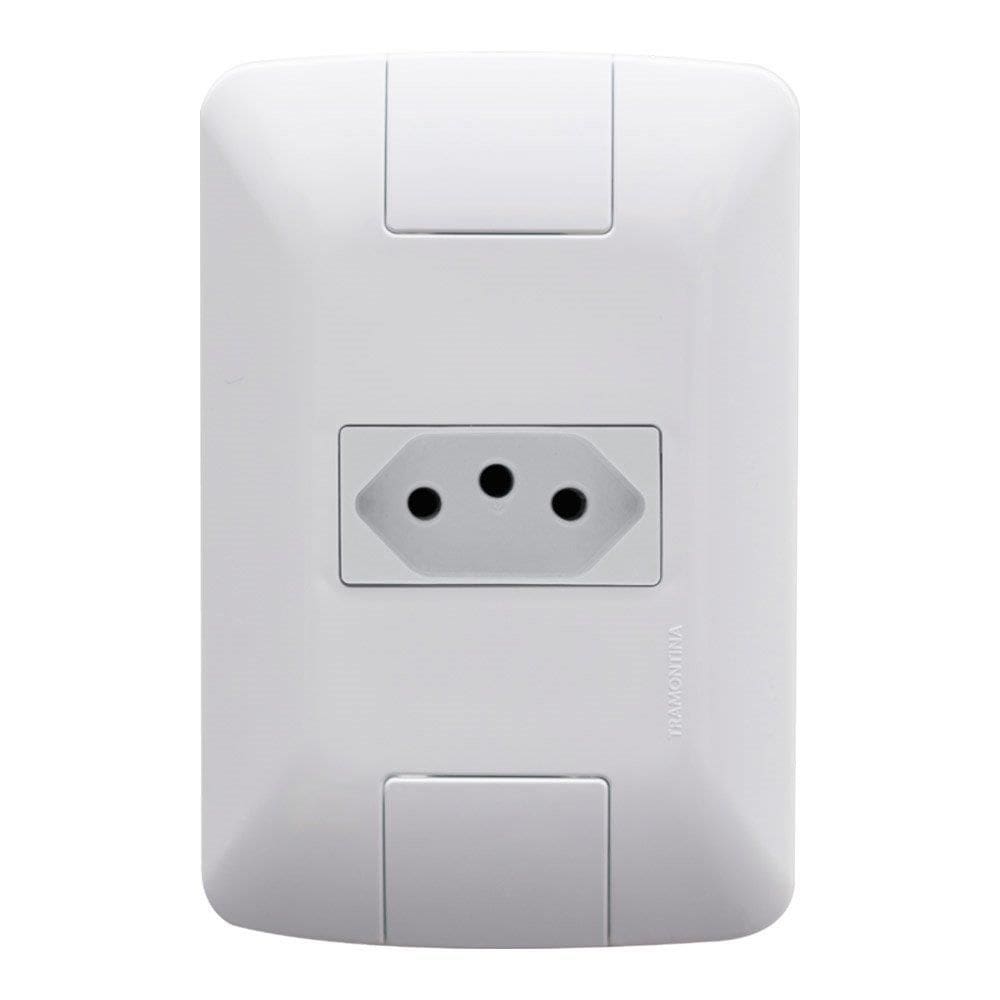 Tomada Aria Tramontina 2P+T 10A com Placa Branco