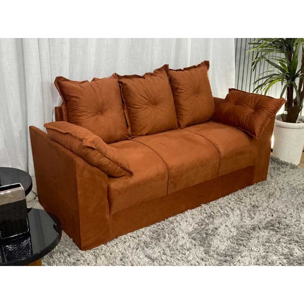 Sofá 3 Lugares Terracota 604 Paris