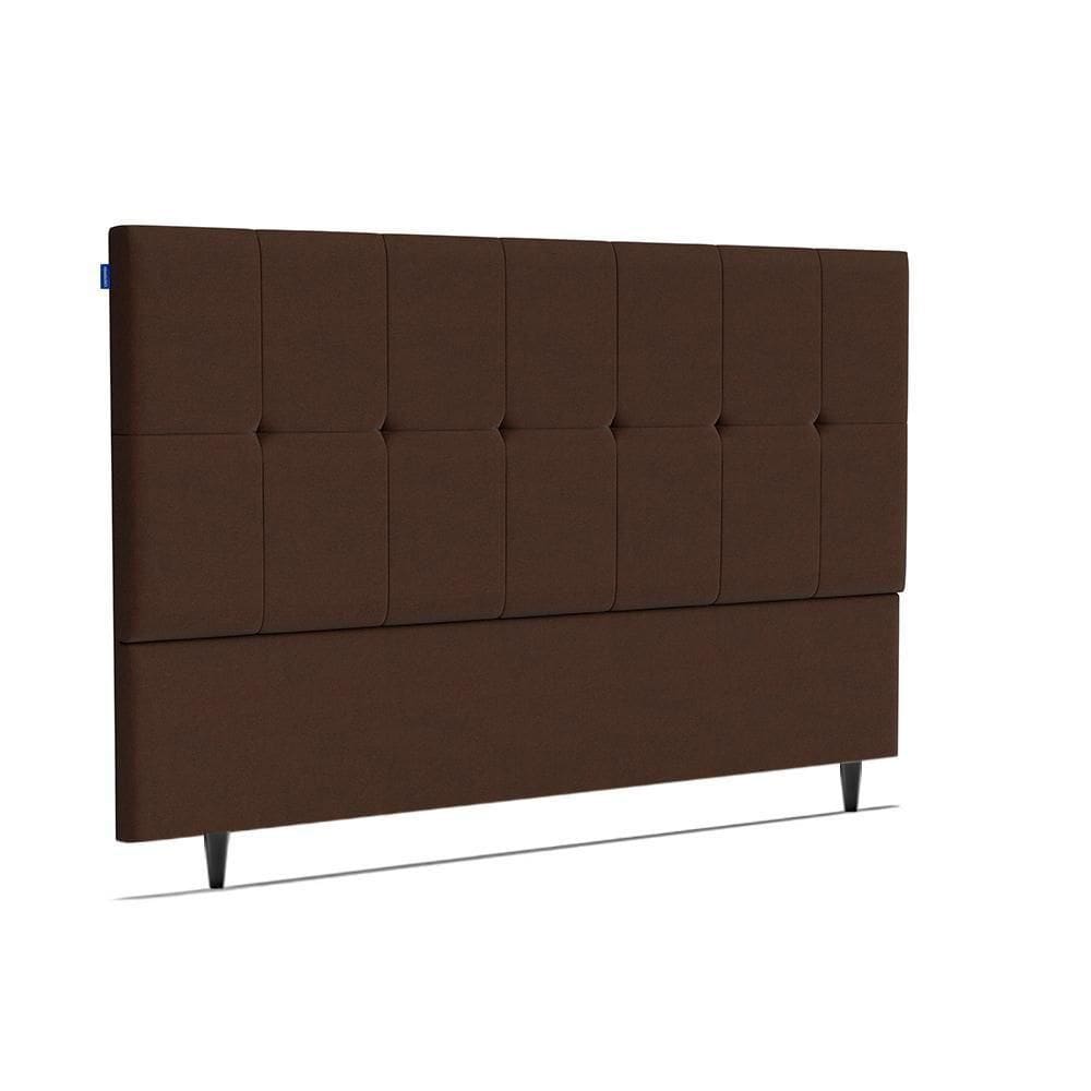 Cabeceira Piave Veluto Marrom Queen (8x160x120) - Ortobom