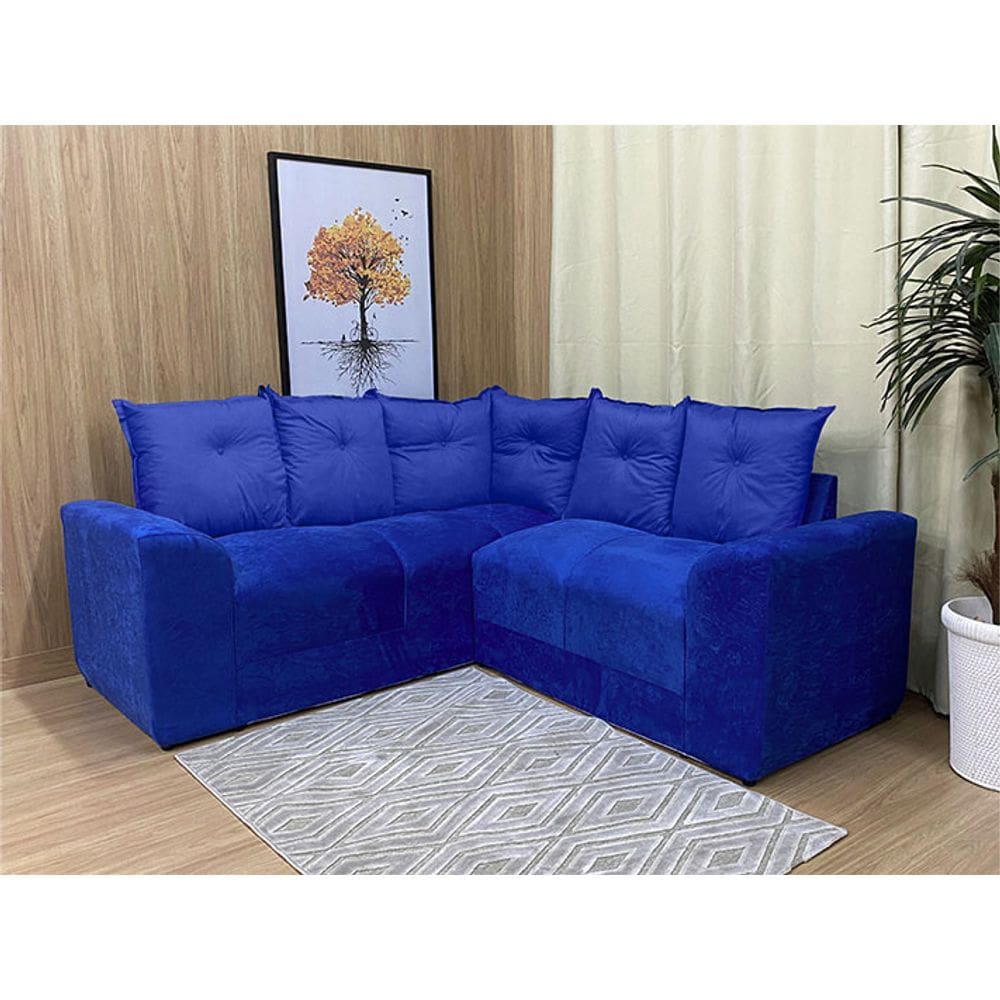 Sofá Canto Azul 410 Belo