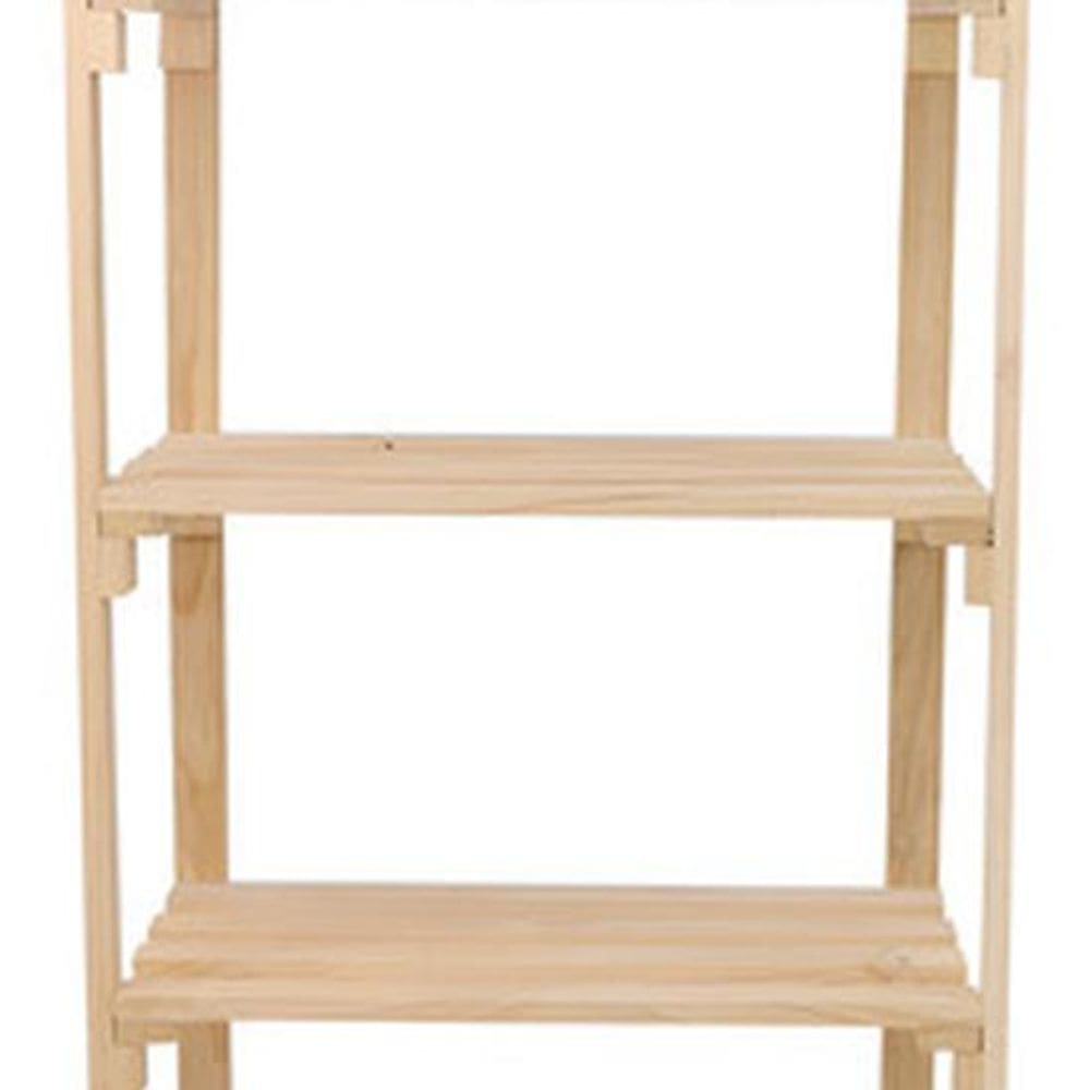 Estante De Madeira 170x65x32cm 5 Prateleiras Ate 125kg