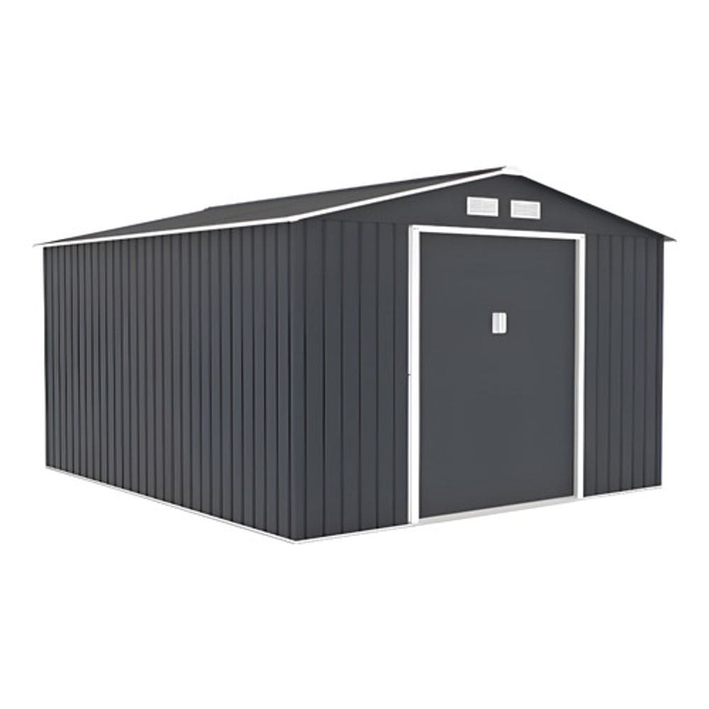 Armario De Aco Casa Container Jardim Exterior 322x277x203cm Cinza