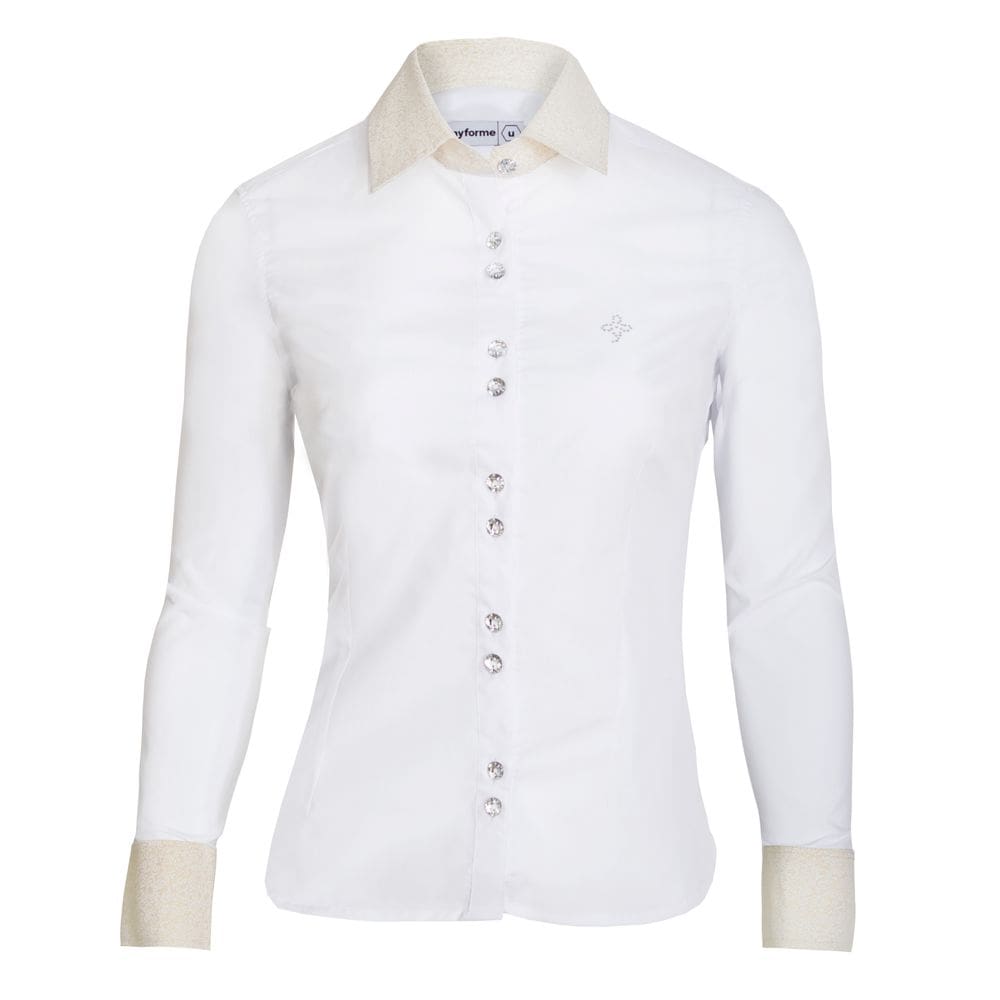 Camisa Social Feminina Manga Longa Camisete Slim Branca G