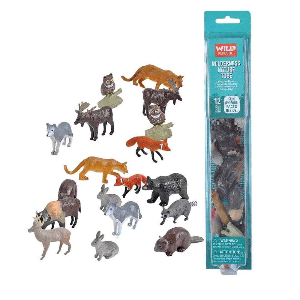 Toy Wild Republic Wilderness Nature Tube Woodland Animals