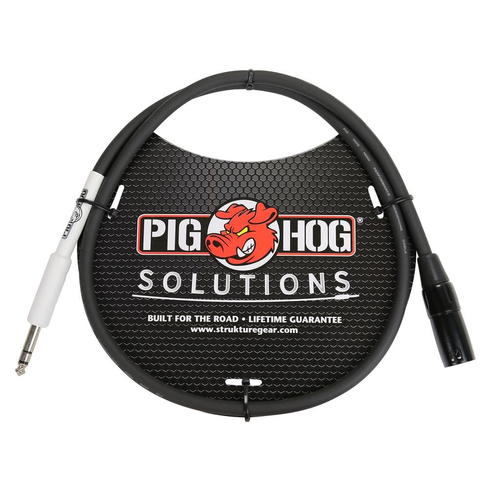 Cabo de instrumento Pig Hog PX4T3 XLR macho para 1/4 TRS 90cm