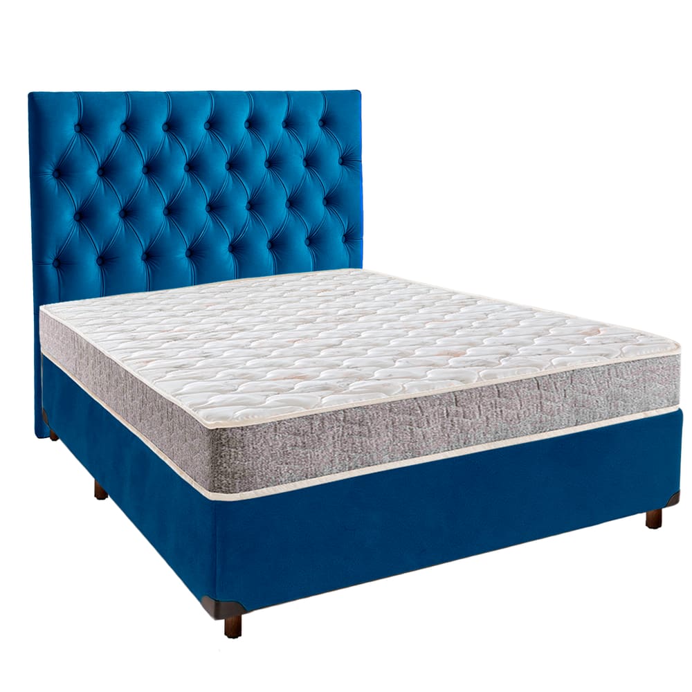 Kit Cama Box + Cabeceira + Colchão Casal D23 - D23 - Inducol