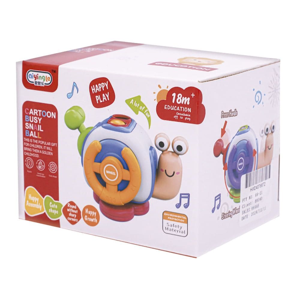 Caracol de Atividades com Som Zippy Happy Play 18+ Meses