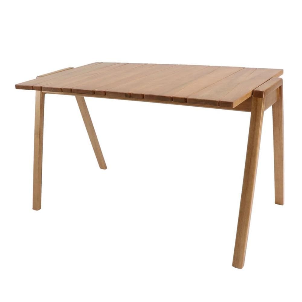 Mesa Jantar Barroco 132cm Retangular Madeira Cor Amêndoa