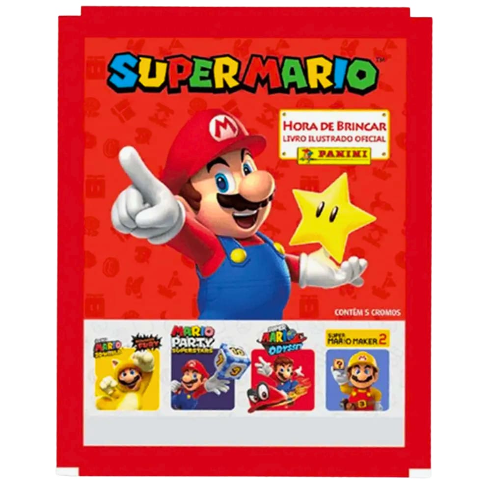 Kit Com 5 Envelopes Para Album Super Mario Bros Panini