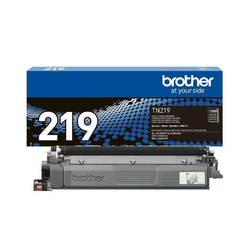 Toner Brother Tn-219bk Tn219 Preto autêntico Mfc-l3760cdw Hl-l3240cdw Dcp-l3560cdw 1.5k