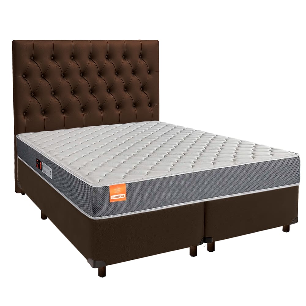 Kit Cama Box + Cabeceira + Colchão King D23 - Pro - Inducol