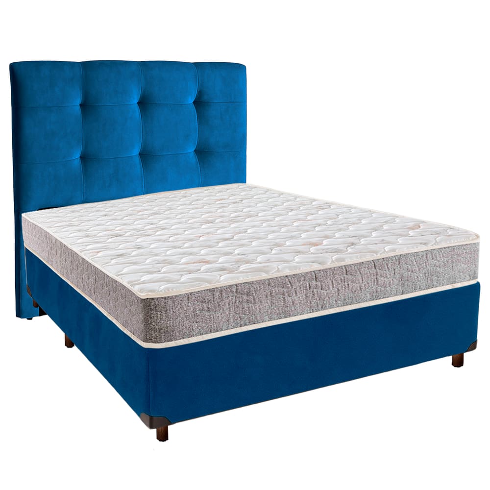 Kit Cama Box + Cabeceira + Colchão Casal D33 - D33 - Inducol