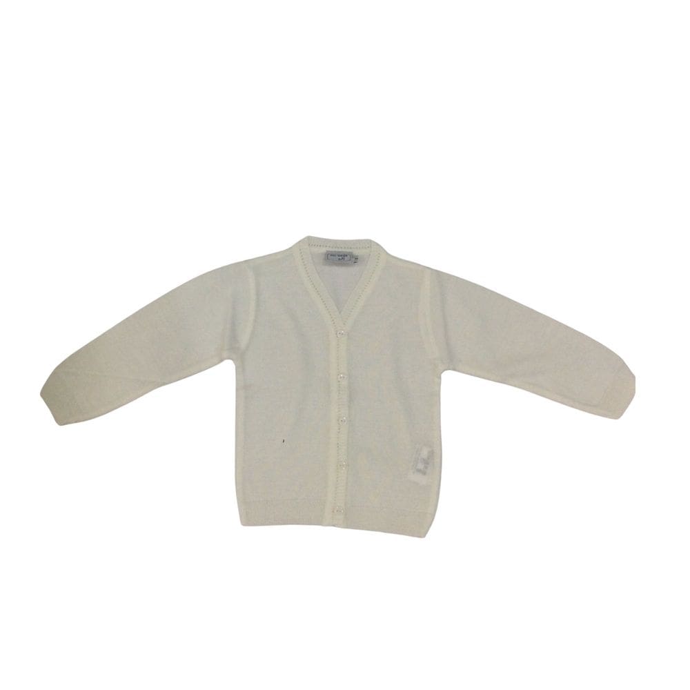 Cardigan masc linho  infantil Noruega  branco