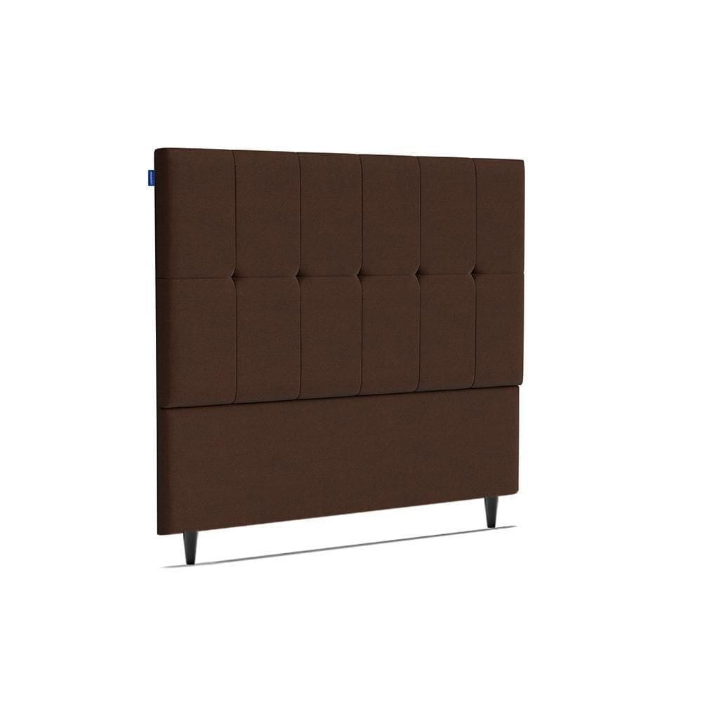 Cabeceira Piave Veluto Marrom Casal (8x140x120) - Ortobom