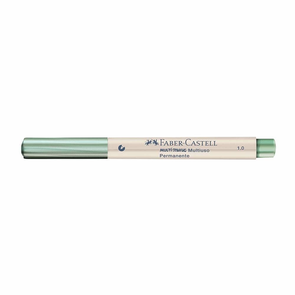 Marcador perman Multimark 1.0mm Verde Limão Faber-Castell