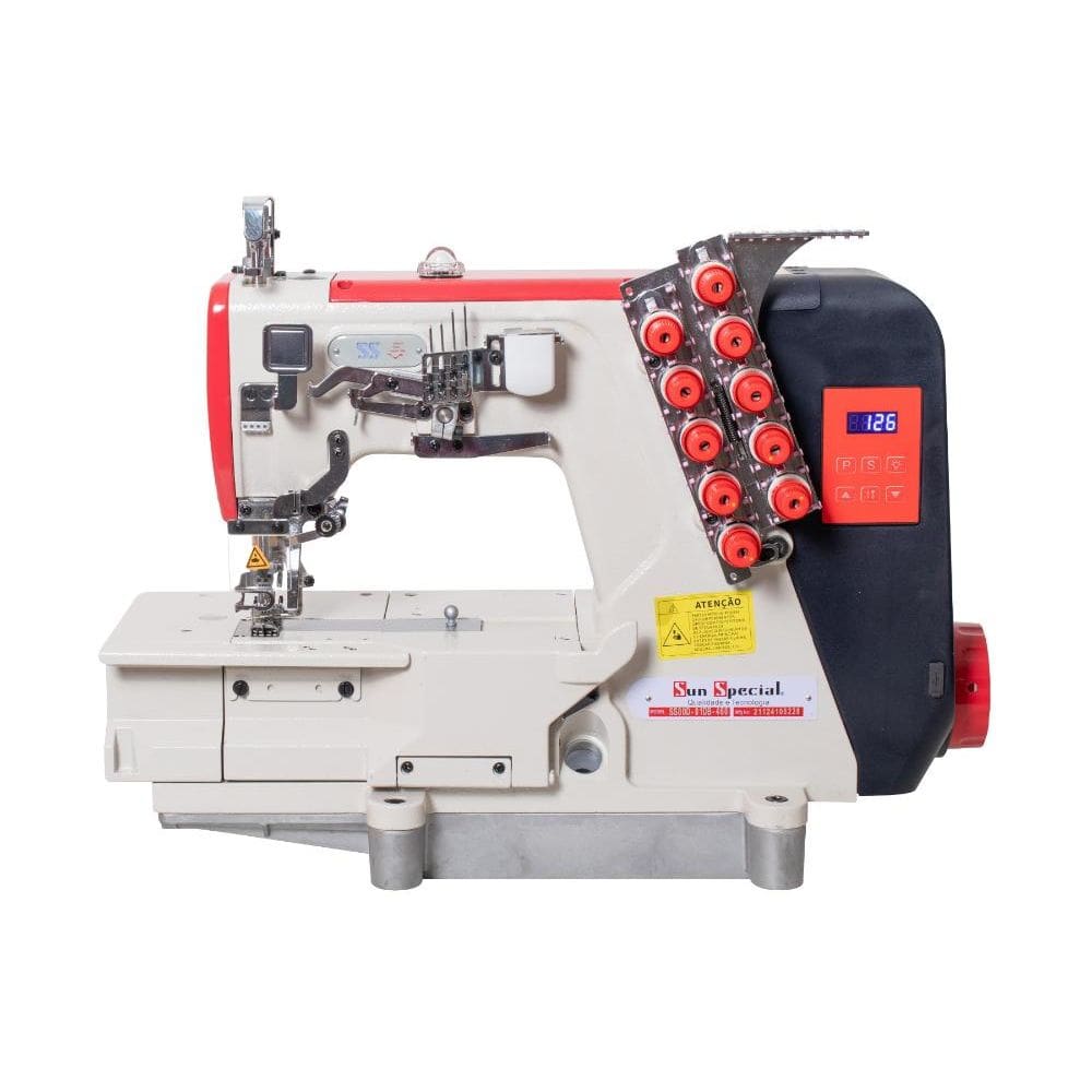 Máquina Costura Industrial Galoneira Plana 04 AgulhasSS80D-01-DB-460 220V - Sun Special