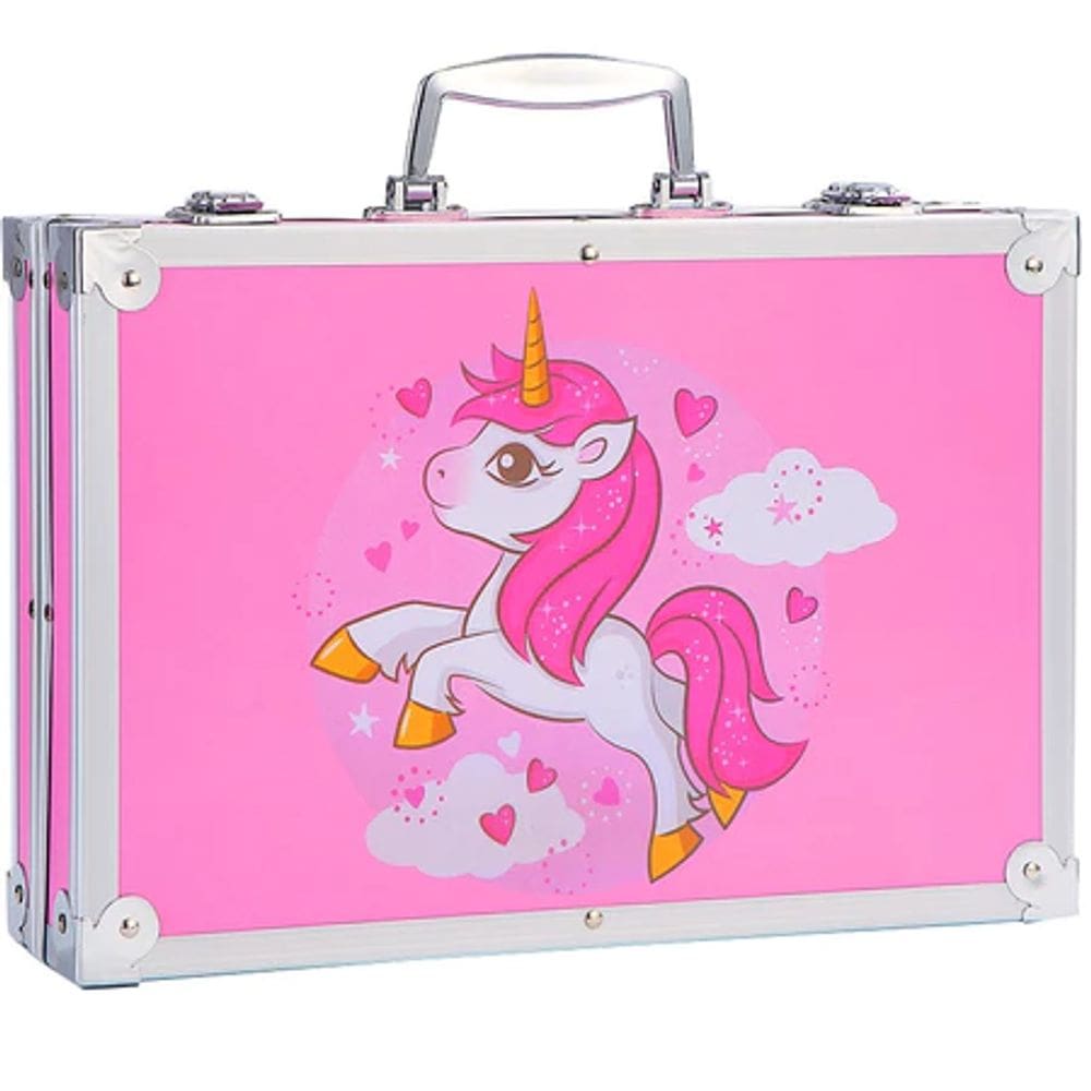Kit Desenho Para Arte infantil Com Estojo Unicórnio 145 Peças - Toys Import J24113255