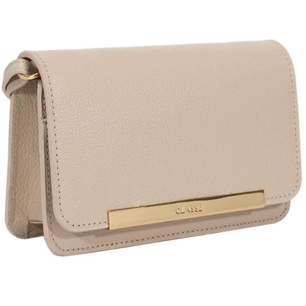 Bolsa Classe Couro autêntico Bag Lore Feminina - Creme