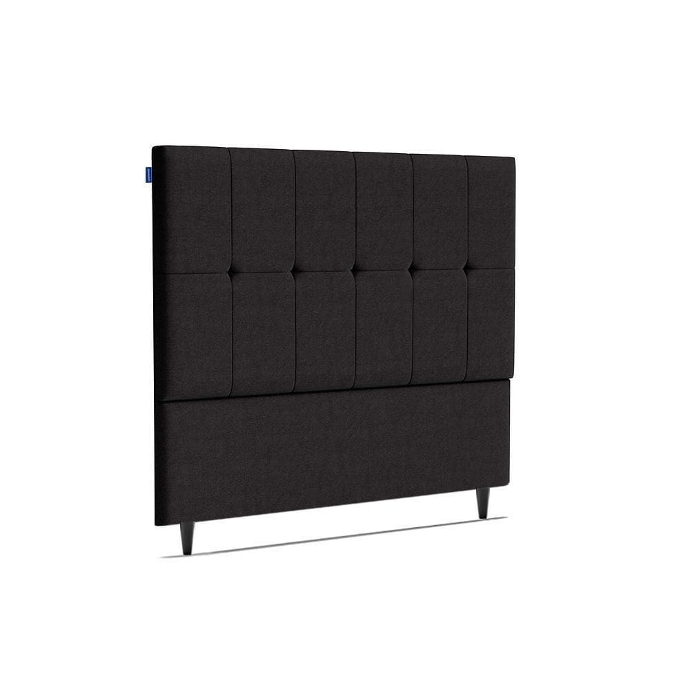 Cabeceira Piave Veluto Preto Casal (8x140x120) - Ortobom