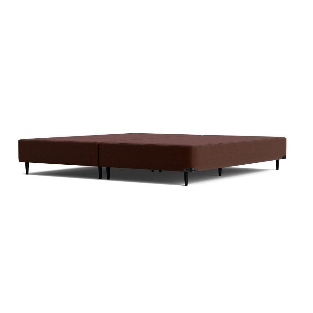 Base Sommier Camurça Marrom Queen (158x198x23) - Ortobom