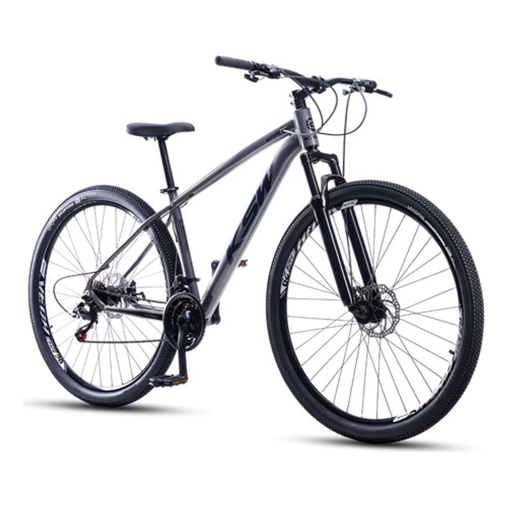 Bicicleta Aro 29 Ksw 24 Vel Alumínio Freio Disco Xlt100 Mtb