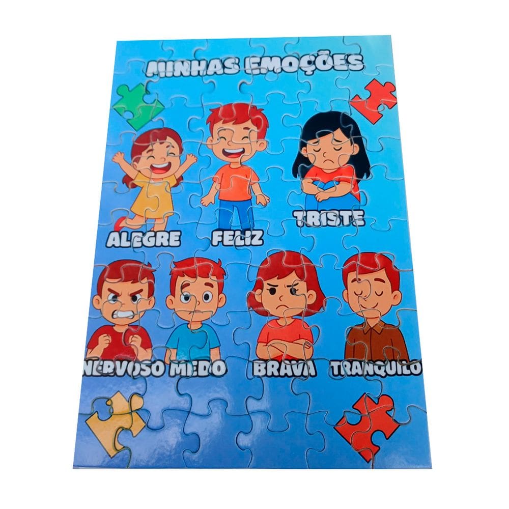 Quebra-Cabeça Educativo Minhas Emoções 60 Peças