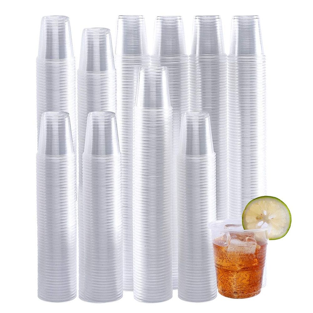 Copos de plástico Turbo Bee 500, pacote 90ml, transparentes, descartáveis