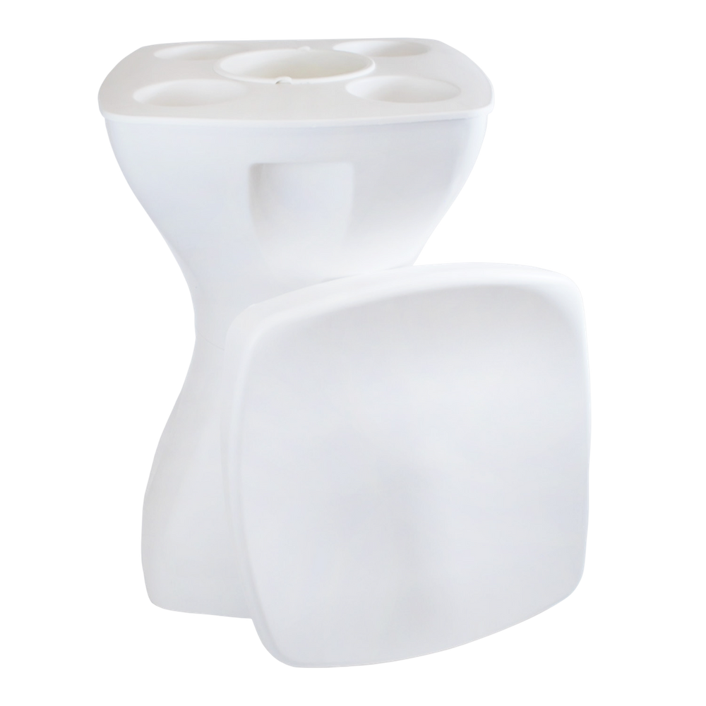 Banqueta Petisqueira Branca Multiuso