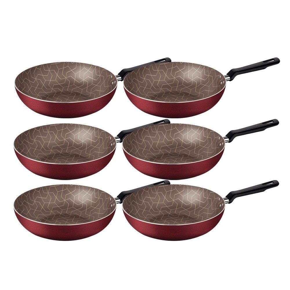 Frigideira Funda Tramontina Loreto, 24cm, Vermelha, 6x1