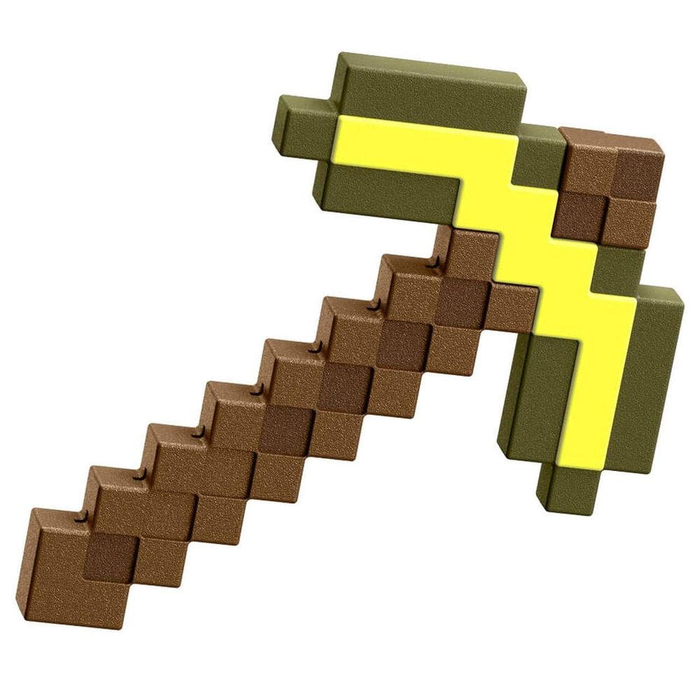 Brinquedo Minecraft Picareta De Ouro 35cm - Mattel JCV18