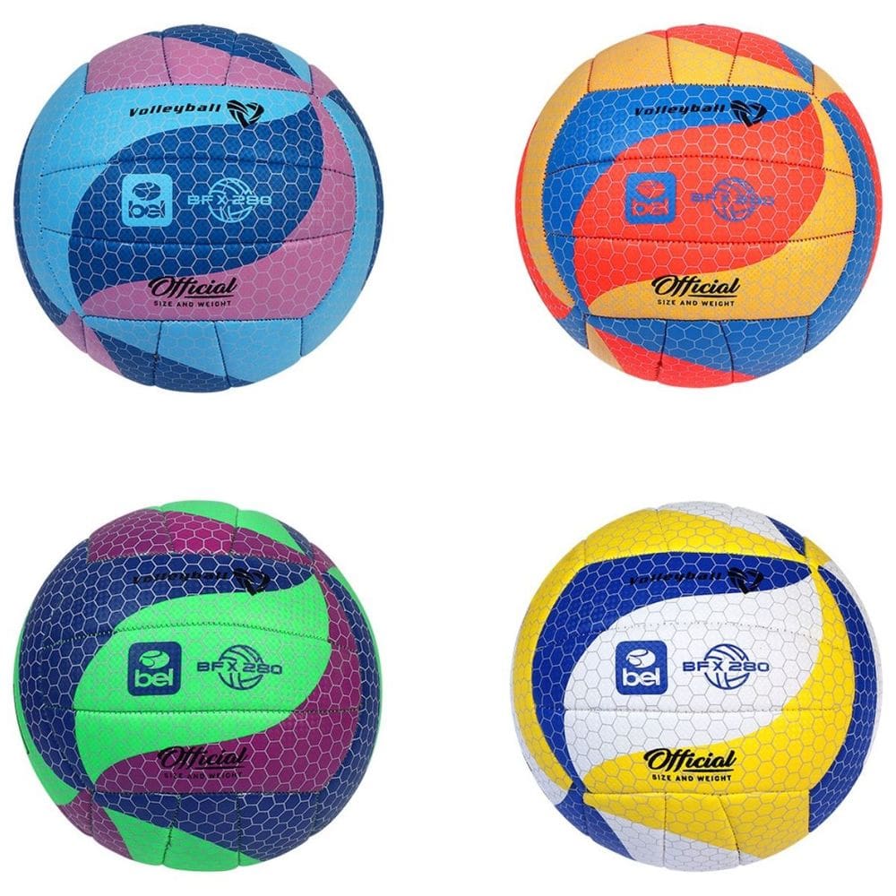 Bola Volleyball BFX280 Couro Sintético Treinos e Lazer 18 Gomos Estruturado Belfix