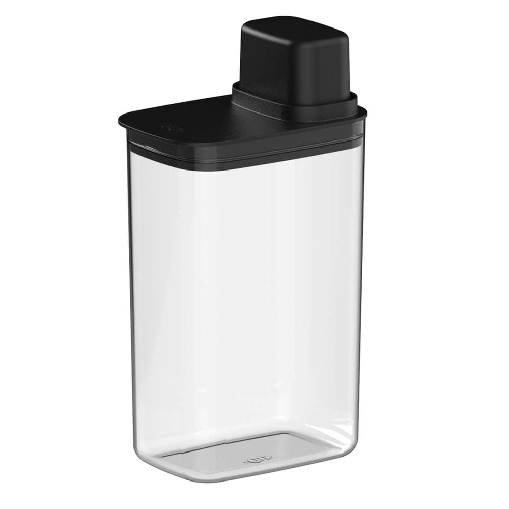 Pote Hermético com Medidor Drop Preto 2,3L - Ou