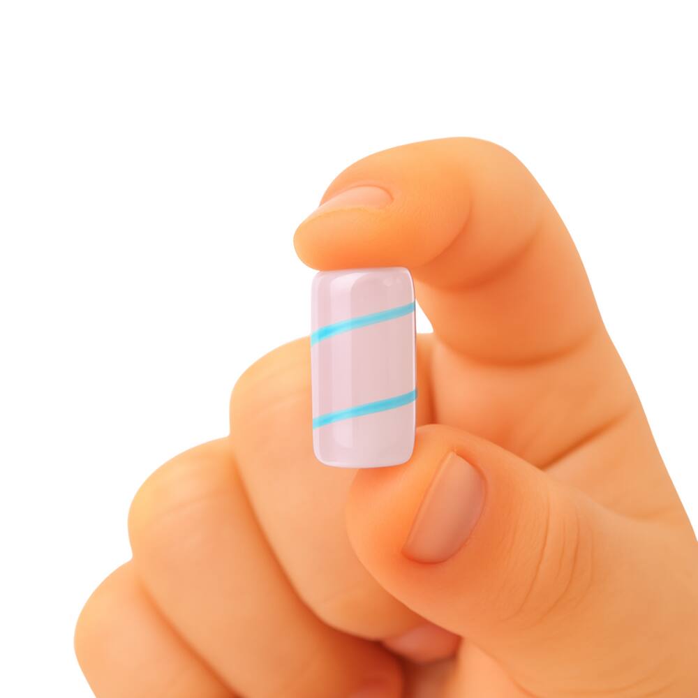 Firma Murano Erê Rosa Transparente e Azul 22mm – Unidade